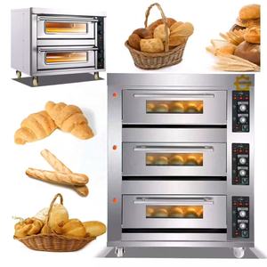 商業用ベーカリー機器12 3デッキ2 4 6 9トレイデッキオーブン工場オーブンパンピザ用ステンレス鋼ベーキングオーブン - Product Image 4