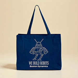 Custom Heavy Duty <b>Tech</b> Company Promotional Gift <b>Bag</b> Horizontal Shopping <b>Bag</b> Personalized Full Gusset Tote <b>Bags</b> With Your Logo - Product Image 1