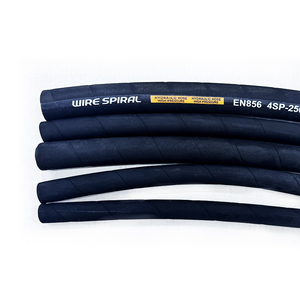 Kawat baja <span class=keywords><strong>Spiral</strong></span> hidrolik, tahan panas 1/2 "5000 Psi 5/8" 5500 Psi tekanan tinggi SAE100 R9 R10 R12 - Product Image 6