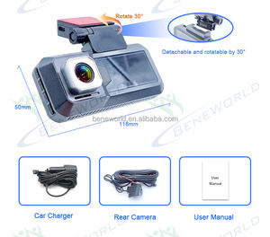 Oem/odm חזית הגעה חדשה 4k + אחורי 2k האחורי מכונית מקף שחור תיבת שליטה קול חניה צג לולאה הקלטה 2 עדשה <span class=keywords><strong>dvr</strong></span> - Product Image 3