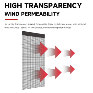 Schermo LED Volante Montato su Drone 2X5m Pieghevole Personalizzabile nelle <span class=keywords><strong>Dimensioni</strong></span> Include Alimentatore - Product Image 3