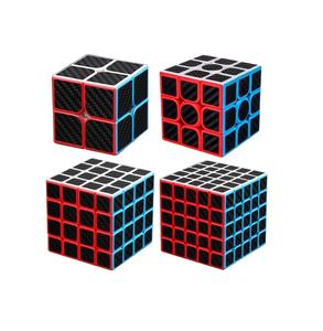 Cubo Mágico <span class=keywords><strong>MOYU</strong></span> Cubing Classroom Serie Fibra de Carbono Meilong 2x2 a 5x5, Nivel Inicial, Sin Adhesivos, Juguetes Educativos - Product Image 1