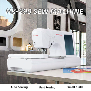 จักรเย็บผ้าคอมพิวเตอร์ขนาดเล็ก HK-890 ความเร็วสูง เครื่องเดียว สำหรับงานเย็บปักถักร้อยบนผ้าเรียบ สภาพใหม่ สำหรับใช้ในบ้าน - Product Image 2