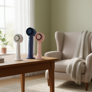 Ventilateur de table sans pales 6,9 pouces, moteur AC, commande mécanique, plastique, 35 W, ventilateur de refroidissement domestique - Product Image 2