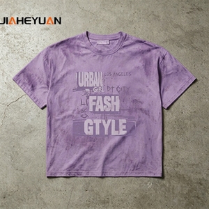 T-shirt Oversize in Cotone Pesante con Effetto Usurato, Lavaggio Acido e Lavaggio Neve, Stile Streetwear a Maniche Corte - Product Image 2