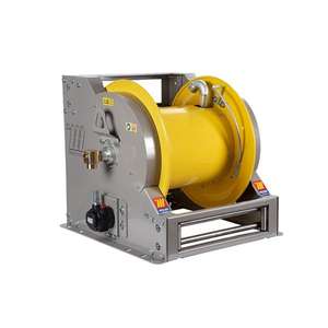 MECLUBE - 076-6172-600 Enrouleur de tuyau industriel en acier peint fp-601 série motorisée pneumatique pour air-eau et diesel 1 ''(withou) - Product Image 1