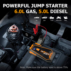 <span class=keywords><strong>Booster</strong></span> de batterie de véhicule portable, charge rapide Type-C 18W, -20 ℃ ~+60 ℃   Plage de température de fonctionnement étendue - Product Image 2