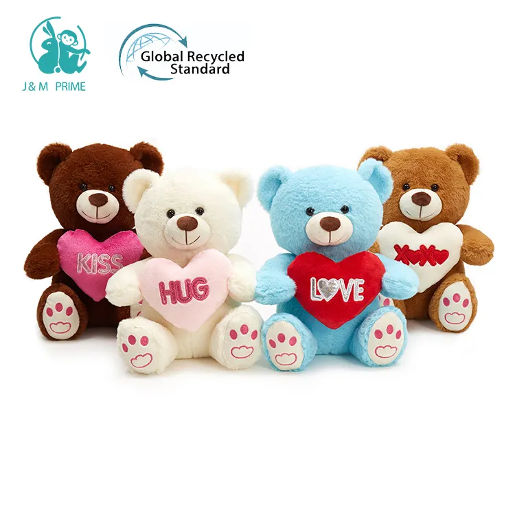 Plüsch-Spielzeug Mädchen-Geschenke Teddybär Großhandel Ich liebe dich Valentinstag weich gefüllter Teddybär mit Herz