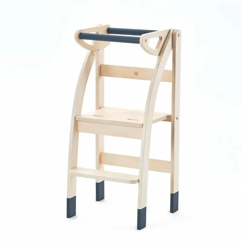 Adjustable and Foldable Montessori tower Step Stool Kitchen Helper