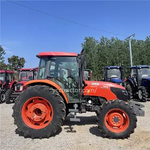 Kubota 95hp 4wd प्रयुक्त ट्रेक्टर पहियों कृषि मशीनरी भागों टायर ट्रैक्टर