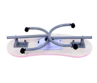 Table de manucure portable simple rose pliable pour salon de beauté, facile à transporter