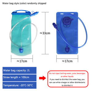 Sac à dos d'hydratation pour moto et <span class=keywords><strong>vélo</strong></span> avec poche à eau de 2 L, sac de sport léger pour la randonnée et le cyclisme - Product Image 3