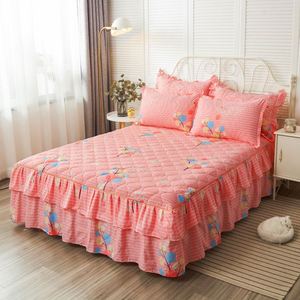 Al por mayor, nueva llegada: Sábanas acolchadas gruesas, textiles para cama, colchas, sábanas planas, cubrecamas de algodón con diseño floral y faldones para cama. - Product Image 1