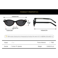 Lunettes de soleil ovales vintage 2025, petite monture TR90, tendance, UV400 polarisées, logo personnalisé, petite monture ovale pour hommes et femmes