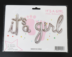 All'ingrosso palloncini in lamina di lettere <span class=keywords><strong>è</strong></span> un palloncino di pellicola per ragazze congiunto con imballaggio in cartone decorazione di compleanno Baby Shower - Product Image 5