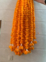 Bunga Buatan Grosir Untaian Panjang Garland Diwali Pooja India Pernikahan Natal Hari Valentine Buatan Tangan