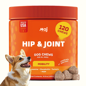 Golosinas Masticables Orgánicas para la Salud de Cadera y Articulaciones con Condroitina y MSM para <span class=keywords><strong>Perros</strong></span>, Reducen las Molestias y Mejoran la Movilidad - Product Image 1