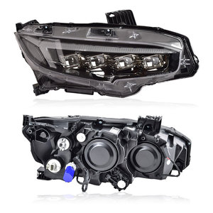 Nouvel ensemble de phares 12V 16-21 pour 10e génération avec lentille LED modifiée, feux de jour et clignotants à défilement dynamique - Product Image 5