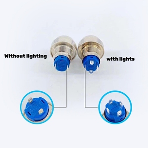 Interrupteur à bouton-poussoir métallique 12 mm, série 12-D, à verrouillage, tête ronde, petit format, marche/arrêt avec LED / non-illuminé - Product Image 3