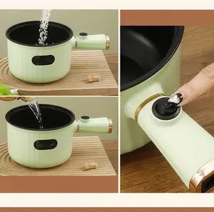 Hot pot listrik multi-fungsi, mesin memasak wajan listrik portabel