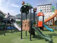 Équipement de jeu d'extérieur pour enfants, toboggan combiné en plastique MT-LY007