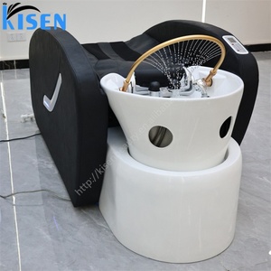 KISEN Head Spa <b>Bed</b> Salon Hair Washing Chair Water Circulation Head Spa Salon Equipment Intelligent Electric Massage Shampoo <b>Bed</b> - Product Image 1