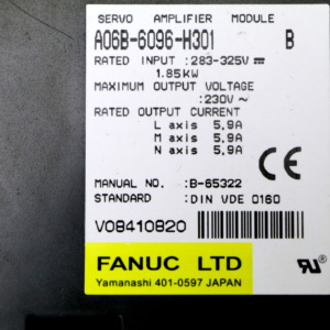 A06B-6096-H301 Nouveau contrôleur de pilote d'amplificateur d'origine en stock Garantie d'un an - Product Image 6