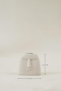 Vase à fleurs en céramique blanche Aqdus Saleem, style nordique, fait main, finition mate texturée, moderne, décoration de table, largeur 4-8 pouces, 16-24 pouces - Product Image 5