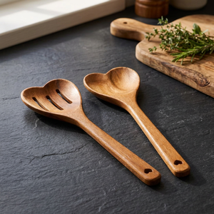 Cuchara de cocina de madera apta para alimentos, con acabado lacado, hecha a mano, utensilio de cocina a precios competitivos. - Product Image 6