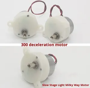 Moteur silencieux à réduction 300 DC12V 7,5 tr/min 6V 5 tr/min, moteur à vitesse lente pour éclairage de scène et ciel étoilé, marque étrangère, autre - Product Image 1