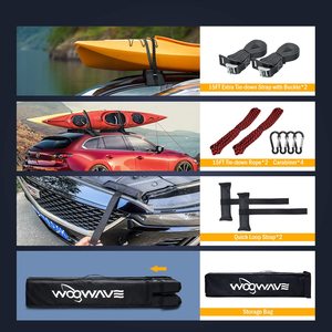 New Arrival Universal Kayak SUP Soft Roof Rack Pads Kayak Carrier Canoe <strong>Accessories</strong> for <strong>Car</strong> Surfboard - Product Image 5