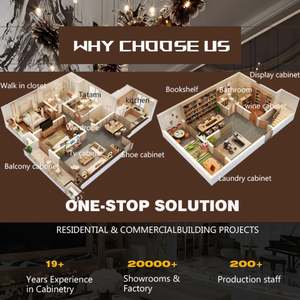 Buffet en bois de luxe, armoire de rangement pour le salon, la cuisine, la chambre ou l'appartement - Product Image 6