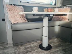 Pied <span class=keywords><strong>de</strong></span> <span class=keywords><strong>table</strong></span> réglable à dégagement rapide en alliage d'aluminium <span class=keywords><strong>pour</strong></span> <span class=keywords><strong>camping</strong></span>-cars, caravanes, véhicules récréatifs, accessoire d'origine <span class=keywords><strong>pour</strong></span> caravanes, <span class=keywords><strong>table</strong></span> pivotante - Product Image 2