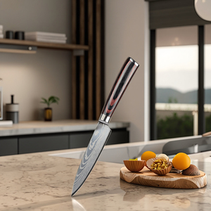 Bán Hàng Trực Tiếp 5 Inch Thép Không Gỉ Tiện Ích Dao Với Gỗ Xử Lý Giá Cả Hợp Lý Nhà Bếp Bộ Đồ Ăn Trái Cây Cắt Dao - Product Image 2