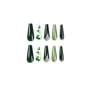 Art Cat Eye Powder Pigmento magnético Christmas Green Nail Powder Press on Nails PARA EL Día de San Patricio - Product Image 6