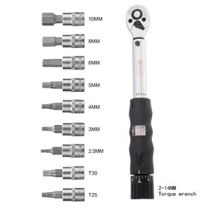 Clé dynamométrique numérique réglable en acier au carbone chromé de 1/4 po, métrique, multifonctionnelle, à cliquet, qualité industrielle, OEM PG - Product Image 2