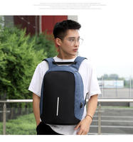 Sac à dos pour ordinateur portable imperméable avec logo personnalisé OEM pour hommes, voyage, affaires, ordinateur, charge USB