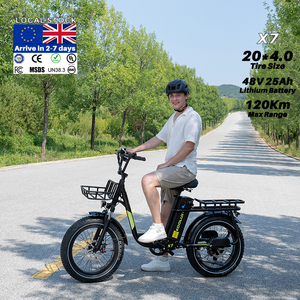 Bicicleta Eléctrica Plegable Urbana X7 con Motor de Buje de 250W 48V 25Ah y Neumáticos Anchos, Bicicleta Híbrida Familiar OEM, Tamaño Mini, ¡Gran Oferta! - Product Image 1