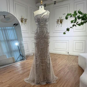 Serene <span class=keywords><strong>Hill</strong></span> LA73533 Abito da Sera a Sirena con Ricami di Perline, Vestito di Lusso Monospalla per Cerimonie - Product Image 6