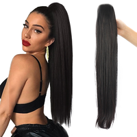 Nouveau modèle d'usine : Postiche Invisible à Double Tissage Plat avec Mèches Synthétiques – Le Genius Hairpiece