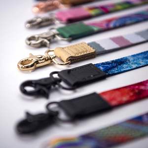 Cordones para el cuello con soporte para tarjetas de identificación de empleados, llaveros y logotipo empresarial personalizado - Product Image 3