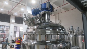Réacteur de dispersion et de mélange chauffant en acier inoxydable de 500 L avec agitateurs pour la fabrication de pâtes et de confitures, idéal pour le traitement cosmétique - Product Image 3