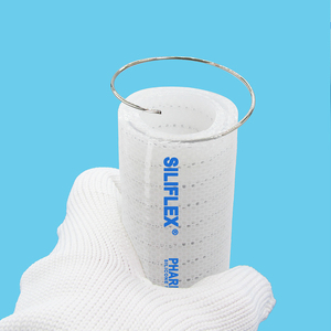 식품 등급 투명 스테인리스 스틸 나선형 및 폴리에스터 섬유 보강 실리콘 호스 (압력용) - Product Image 3