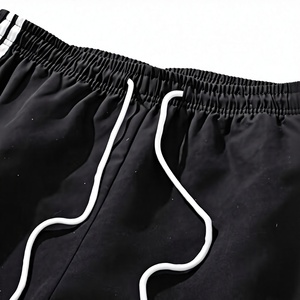 Pantalon de jogging cargo noir pour homme, taille élastique, cordon de serrage, poches latérales, décontracté, respirant, séchage rapide, écologique - Product Image 5