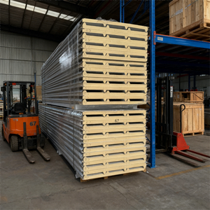 Panneaux sandwich en polyuréthane à haute résistance à la compression, panneaux <span class=keywords><strong>de</strong></span> toiture en EPS/PIR/<span class=keywords><strong>laine</strong></span> <span class=keywords><strong>de</strong></span> <span class=keywords><strong>roche</strong></span>/<span class=keywords><strong>laine</strong></span> <span class=keywords><strong>de</strong></span> verre - Product Image 3