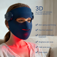 Masques faciaux LED pour la beauté à domicile, 630 nm, 850 nm, infrarouge sans fil pour le visage