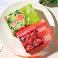 COCOAIMEE - Juego de Jabones con Aroma a Frutas, Jabón Nutritivo para la Piel, Jabón en Barra para Baño y Cuerpo con Aroma a Uvas y Limón, 200 g, Jabón Artesanal con Aceites Esenciales