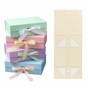 Eco Friendly Foldable Magnetic Rigid Packaging <b>Box</b> Recycled Materials Custom Large Size Gift <b>Box</b> - Product Image 2