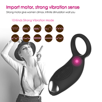 Nouvel Anneau Pénien Vibrant Amélioré, Anneaux de Pénis Vibrants, Jouet Sexuel pour Homme, Retardateur d'Éjaculation, OEM/ODM, Impression de Logo, Vente en Gros, Usine