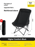 Chaise longue pliante multifonctionnelle pour l'extérieur Mobilier de maison confortable et portable à dossier large pour la pêche à la plage Design moderne